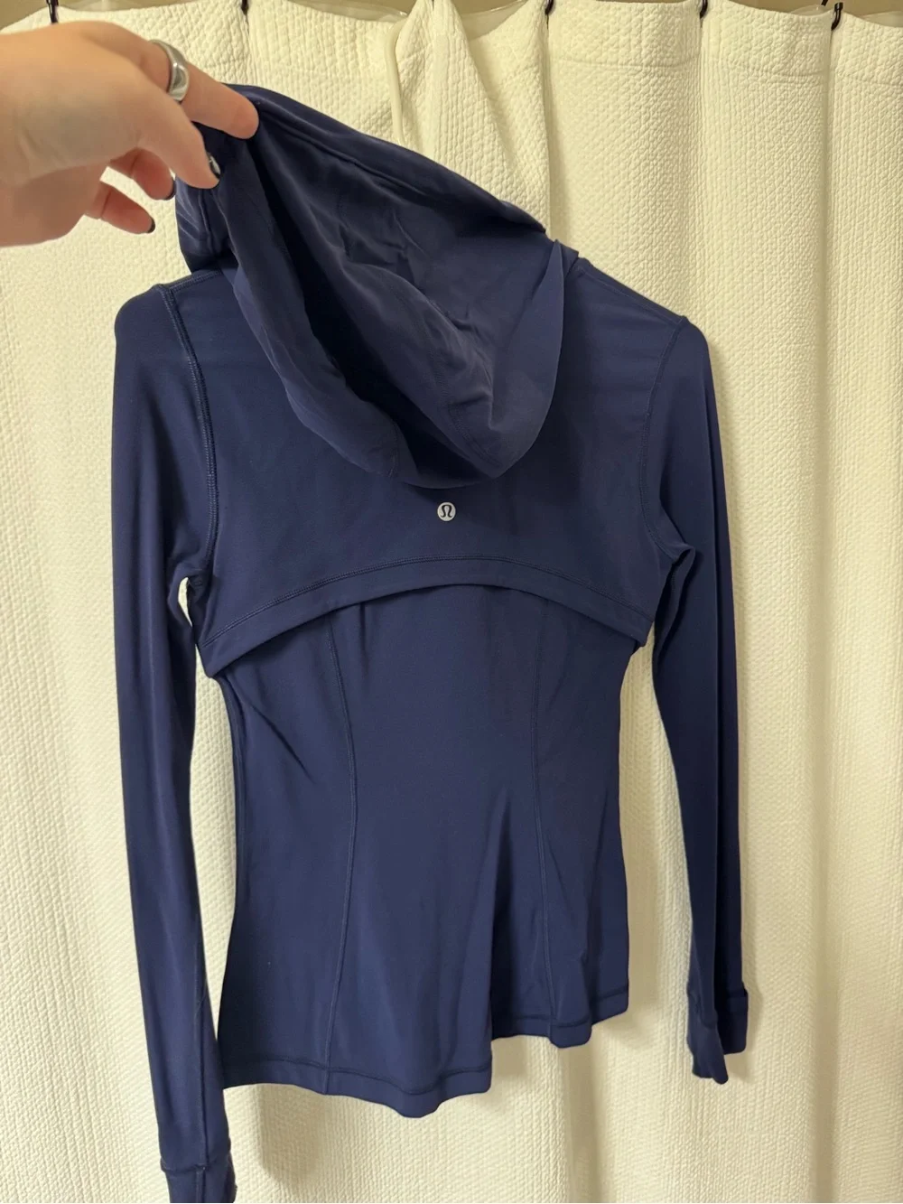 lululemon athletica Navy Blue Full-Zip Hooded Jacket